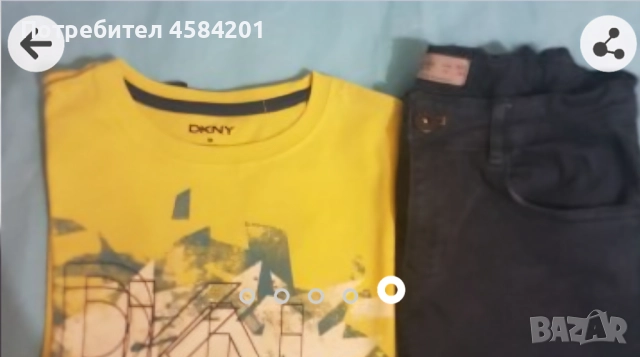 Страхотна оригинална блуза DKNY за 10 год.момче, снимка 2 - Детски Блузи и туники - 51594712