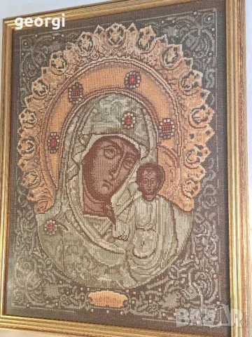 гоблен Казанската Мадона , снимка 2 - Гоблени - 49663634
