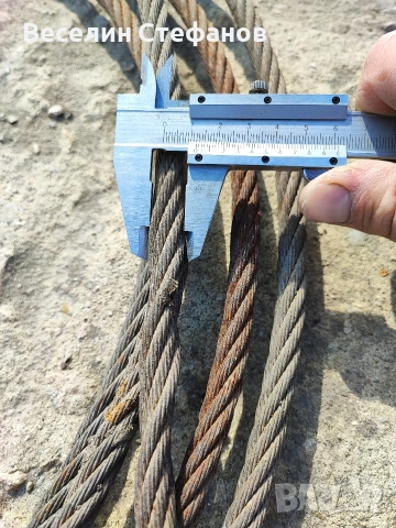 стоманено въже 12мм 9мтр, снимка 2 - Други инструменти - 53693335