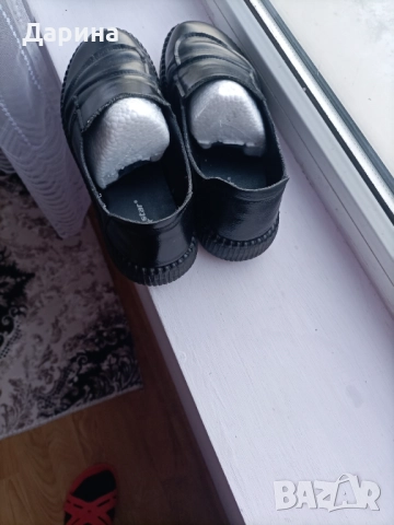 Черни дамски обувки от естествена кожа , снимка 2 - Дамски ежедневни обувки - 52826523