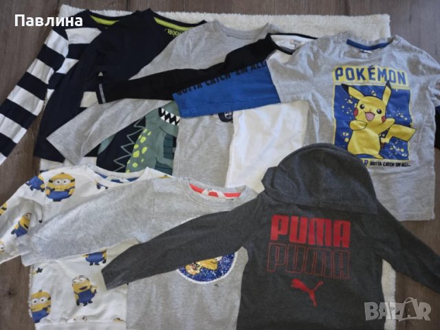 Лот от 8 Детски Блузки - 5-6г