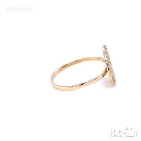 Златен дамски пръстен 1,97гр. размер:57 14кр. проба:585 модел:21882-1, снимка 2 - Пръстени - 44202442