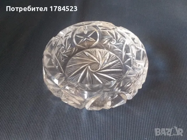 Кристален пепелник., снимка 3 - Декорация за дома - 47812905