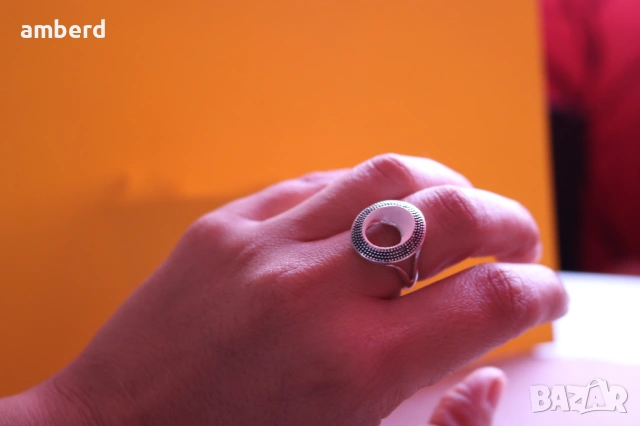 Сребърен пръстен - модел PLR004, снимка 4 - Пръстени - 53676426
