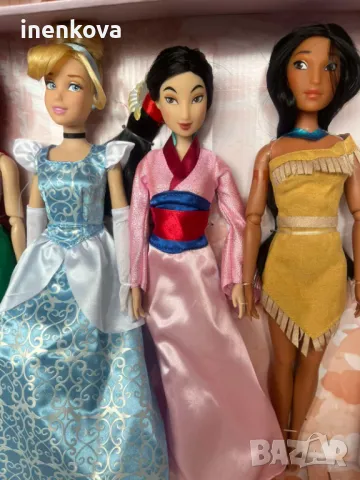 Кукла Тиана, Рапунцел, Покахонтас, Мулан, Есмералда, Пепеляшка, Аврора, Жасмин, Снежанка, Ариел, Бел, снимка 9 - Кукли - 38927058