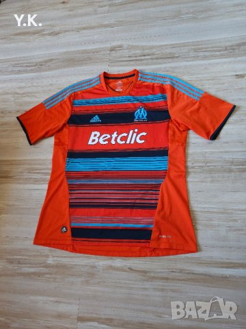 Оригинална мъжка тениска Adidas Climacool x F.C. Olympique Marseille / Season 11-12 (Third), снимка 2 - Тениски - 41918513