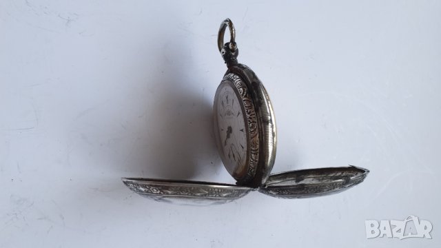 Джобен сребърен османски часовник telescope, снимка 10 - Антикварни и старинни предмети - 41400570