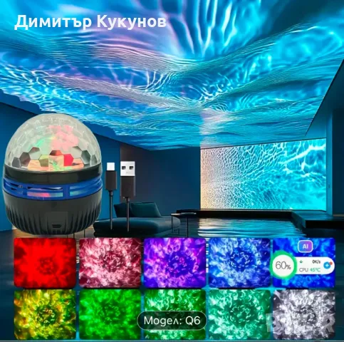 LED проектор за светлинни ефекти – създайте невероятна атмосфера у дома!