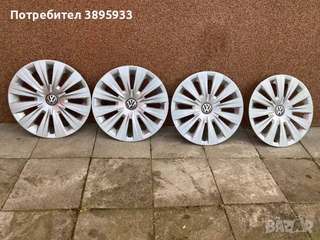 Оригинални тасове на VW 15 “, снимка 1 - Аксесоари и консумативи - 49510257