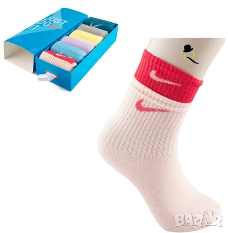 чорапи в кутия nike calvin klein gucci under amor hugo boss , снимка 17 - Дамски чорапи - 50596177