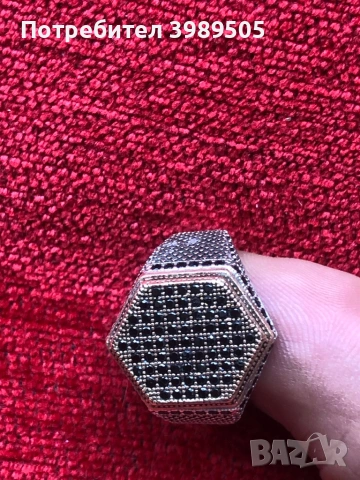 Сребърен мъжки пръстен, снимка 2 - Пръстени - 53327250