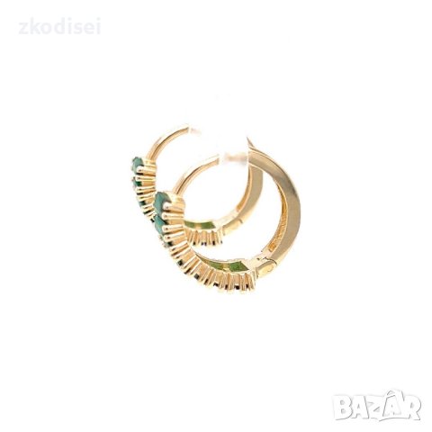 Златни обеци 2,66гр. 14кр. проба:585 модел:21861-1, снимка 4 - Обеци - 44201850