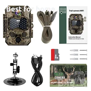 Ловна камера Wifi Hapimp PH810W- 4K 48MP с 32 GB карта подарък, снимка 9 - Комплекти за видеонаблюдение - 50051038