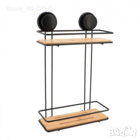 Бамбукова етажерка за баня на 2 етажа