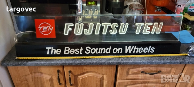 уникална светеща реклама от 80-те години Fujitsu Ten, снимка 3 - Антикварни и старинни предмети - 52544720