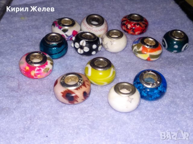 ЛОТ 13 ПРЕКРАСНИ ЗВЕНА за СРЕБЪРНА АРТ ГРИВНА от СРЕБРО 925 и ЦВЕТНО ВЕНЕЦИАНСКО СТЪКЛО МУРАНО 34457, снимка 2 - Гривни - 39547573