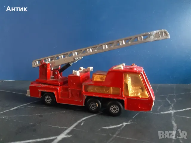 Стара Метална Пожарна MatchBox Fire Tender Super Kings/1972 год. , снимка 3 - Колекции - 48556770