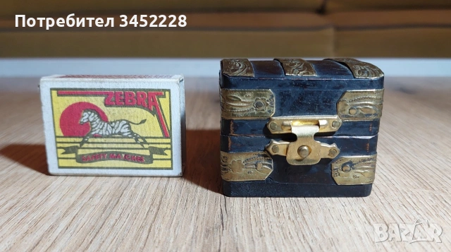 кутийка дървена обков месинг за ценители , снимка 7 - Декорация за дома - 53830424