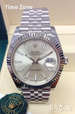 Rolex Datejust 41mm Steel Wimbledon Dial Oyster Automatic Различни Варианти, снимка 15 - Мъжки - 48183395