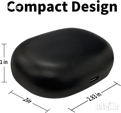 Заряден калъф, съвместим с безжични слушалки Beats Studio Buds/Buds+ (не включва слушалки), черен, снимка 3 - Безжични слушалки - 50288326