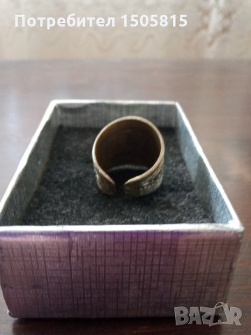 Уникален, старинен прьстен от Тибет от мед, снимка 10 - Антикварни и старинни предмети - 34116996