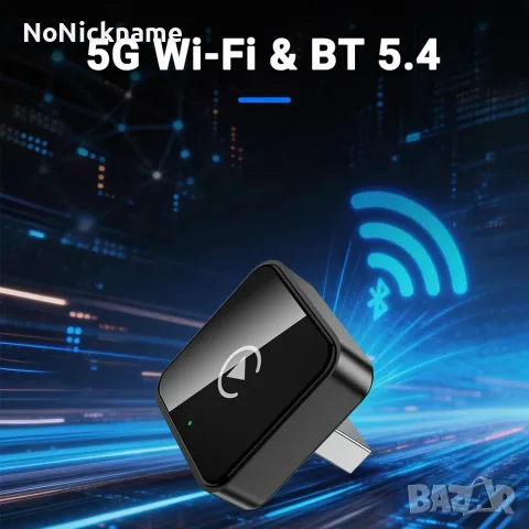 XUDA 2в1 Безжичен CarPlay, Android Auto адаптер USB донгъл Smart Mini Box Plug and Play универсален, снимка 5 - Аксесоари и консумативи - 52442759