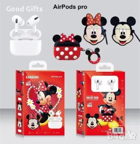 Безжични Bluetooth слушалки Мики Маус / Мини Маус AirPods Pro Mickey Mouse