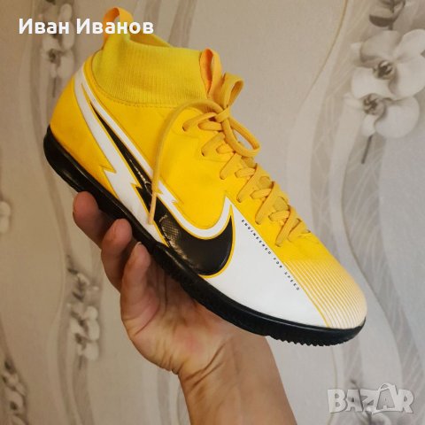 футболни обувки NIKE MERCURIAL SUPERFLY 7 ACADEMY IC  номер 37,5-38, снимка 7 - Футбол - 35653033