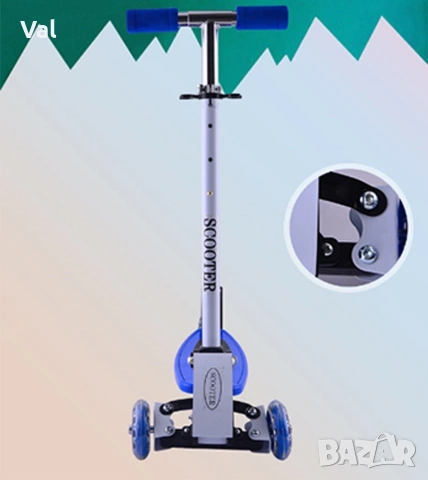 Детски скутер с възможност за регулиране на височината, снимка 16 - Скутери и тротинетки - 53665367