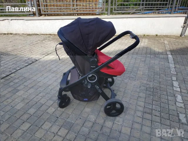 Бебешка количка на Чико Ърбан 2 в1 има всички меки части., снимка 1