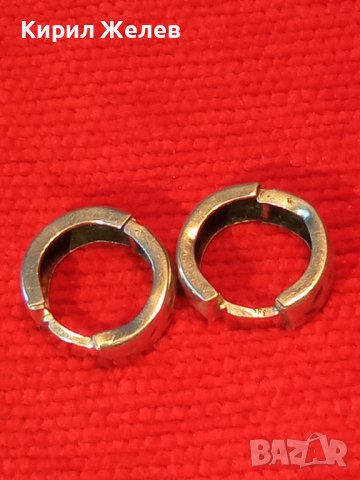 СТАРИ РЪЧНО ФЛОРАЛНО ОРНАМЕНТИРАНИ АРТ ДЕКО СРЕБЪРНИ ОБЕЦИ АНГЛИЯ СРЕБРО 925 МАЙСТОРСКИ 38696, снимка 14 - Обеци - 41730288