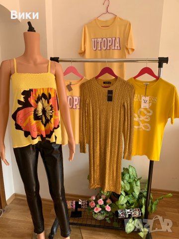 Жълт топ, снимка 2 - Корсети, бюстиета, топове - 41211268