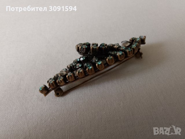 Брошка Арт Деко стил, снимка 6 - Антикварни и старинни предмети - 41479148
