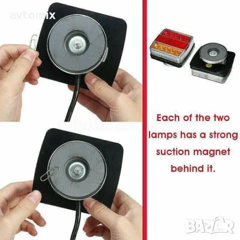 LED диодни стопове, 12V с магнит и окабеляване, 5 функции, комплект, снимка 4 - Аксесоари и консумативи - 49812760