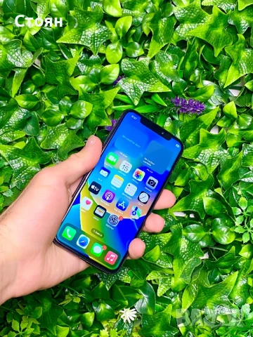  iPhone X 100% Батерия 64gb Перфектен!, снимка 1