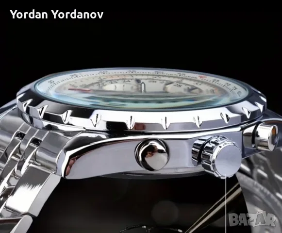 Луксозен механичен самонавиващ часовник, снимка 5 - Мъжки - 56001703