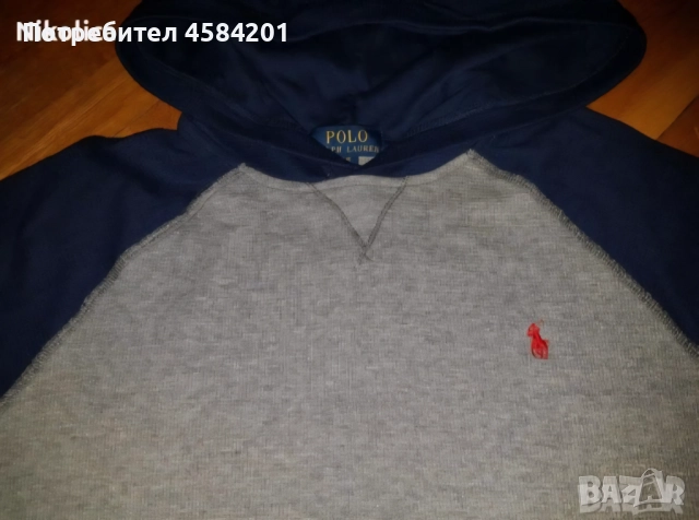 Страхотен суитшърт RALPH LAUREN с качулка за 14-15 г. момче. КАТО НОВ!, снимка 2 - Детски анцузи и суичери - 51617292