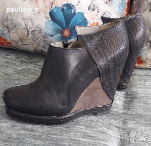 Естествена кожа / дамски обувки на платформа "Ixos" / номер 37 / 38, снимка 2 - Дамски елегантни обувки - 44924148
