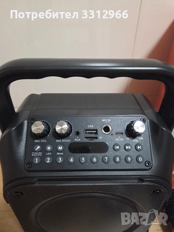 Чисто нова преносима караоке колонка модел K9-M. , снимка 3 - Bluetooth тонколони - 53839301