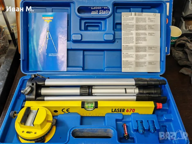 Чисто нов лазерен нивелир Powerfix laser 670, снимка 2 - Измервателни инструменти - 55981327