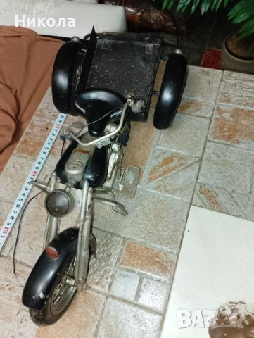 Метален ретро мотор-40см, снимка 6 - Антикварни и старинни предмети - 36321243