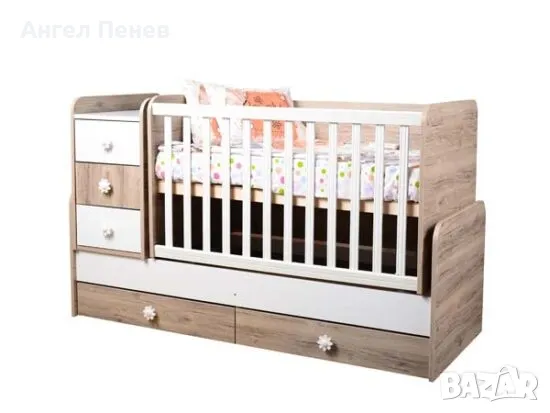 Детско легло 3в1 бяло