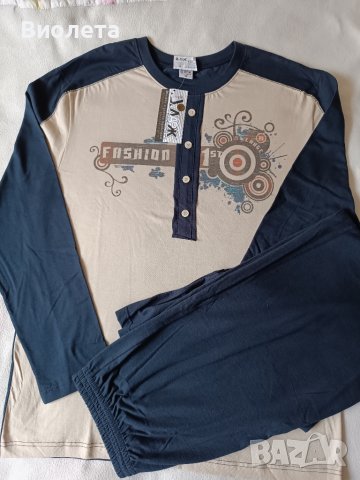 Пижама с дълъг ръкав - М