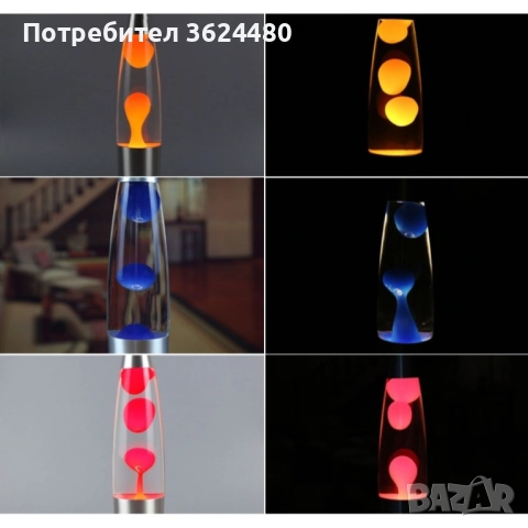 ЛАВА ГОЛЯМА НОЩНА ЛАМПА 2116, снимка 3 - Настолни лампи - 52650142