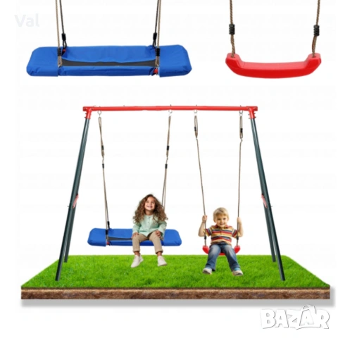 Двойна градинска люлка - класическа и щъркелово гнездо - гарантиран релакс и удоволствие