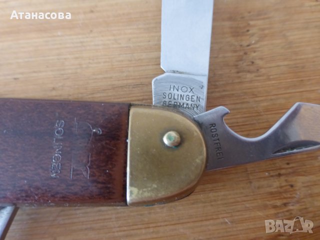 Джобно ножче 5 инструмента Solingen Солинген с калъф, снимка 5 - Ножове - 40623726