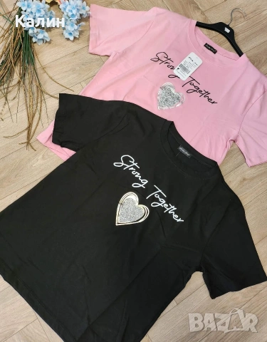 Дамски памучни тениски - два модела - 16€