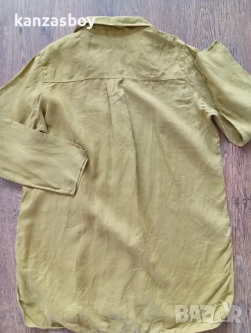 MASSIMO DUTTI - дамска рокля лен р-р 42 М/L, снимка 8 - Рокли - 55849568