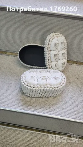 Продавам кутии за бижута от миди!, снимка 2 - Декорация за дома - 50108234