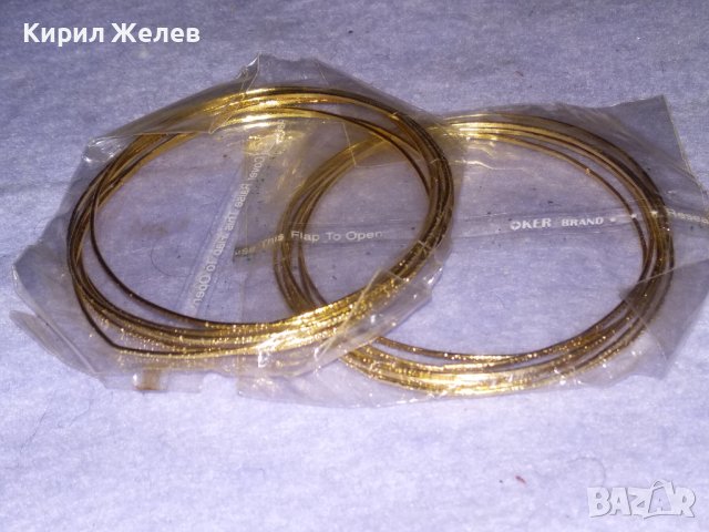 Две МАРКОВИ ПОЗЛАТЕНИ РЕТРО СТИЛ ГРИВНИ OKER BRAND от БЛАГОРОДНА СТОМАНА - НОВИ 24197, снимка 4 - Гривни - 41202307